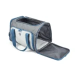 Barkbutler x Fofos Expandable Foldable Carrier for Dogs and Cats (Grey/Blue)
