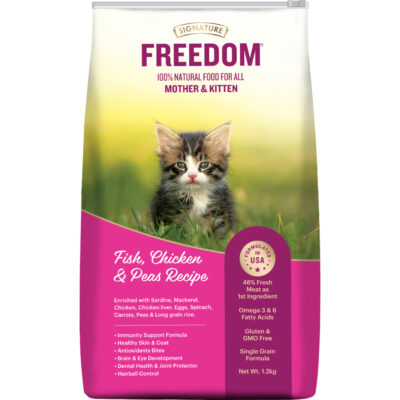Signature Freedom Chicken, Ocean Fish and Rice Mother and Kitten Starter Cat Dry Food