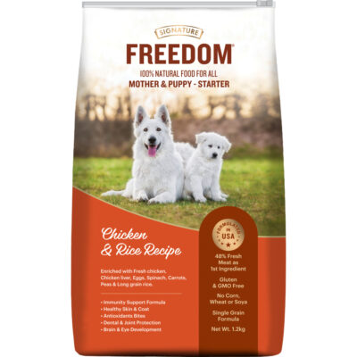 Signature Freedom Chicken and Rice Mother and Puppy Starter Dog Dry Food