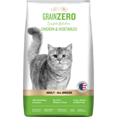 Signature Grain Zero Chicken and Vegetables Adult Cat Dry Food