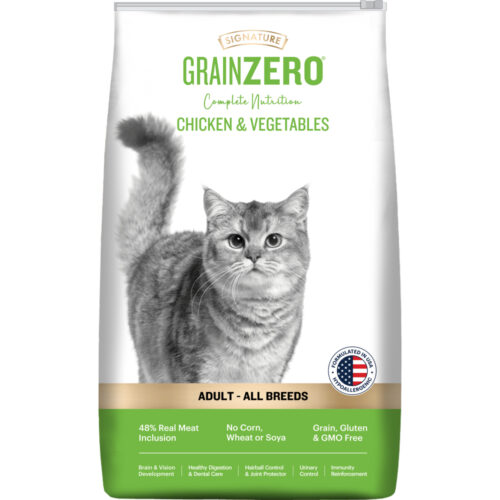 Signature Grain Zero Chicken and Vegetables Adult Cat Dry Food