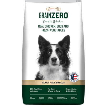 Signature Grain Zero Real Chicken, Egg and Vegetables Adult Dog Dry Food