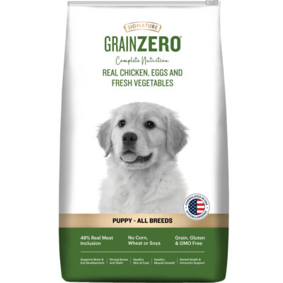 Signature Grain Zero Real Chicken, Egg and Vegetables Puppy Dog Dry Food