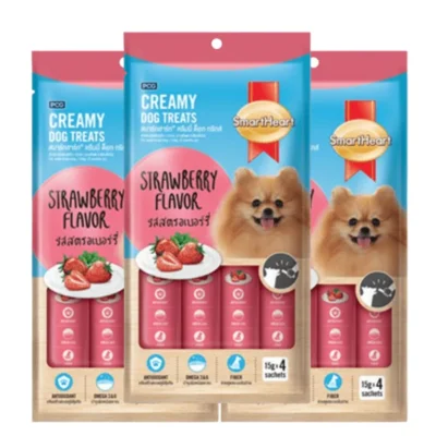 SmartHeart Chicken & Strawberry Dog Creamy Treats Multiple Packs